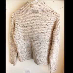 Cream Speckled Turtleneck